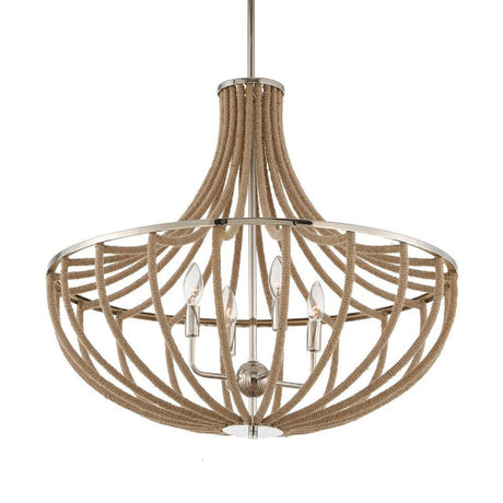 Twisted Rope Wrapped Pendant Lamp | Uttermost Lovelock - www.oroa.com