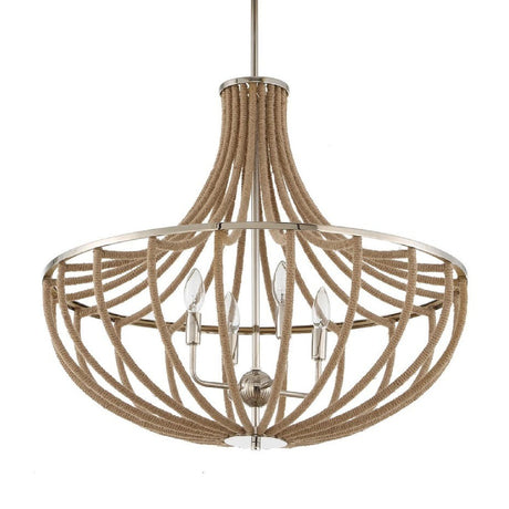 Twisted Rope Wrapped Pendant Lamp | Uttermost Lovelock - www.oroa.com