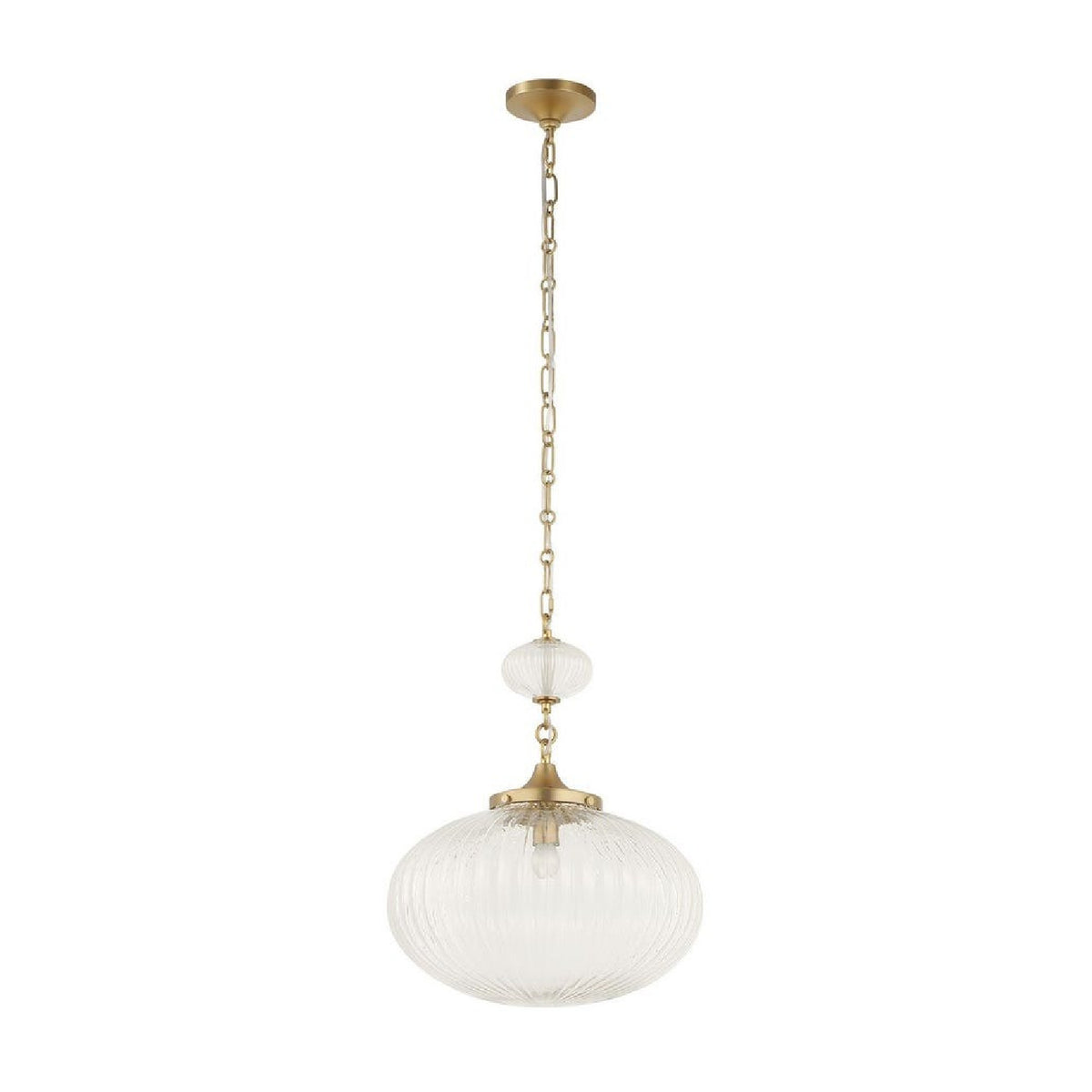 Melon-Shaped Glass Pendant Lamp | Uttermost Bellaire - www.oroa.com