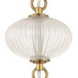 Melon-Shaped Glass Pendant Lamp | Uttermost Bellaire - www.oroa.com