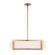 Modern European furniture - White Linen 4-Light Pendant Lamp - www.oroa.com