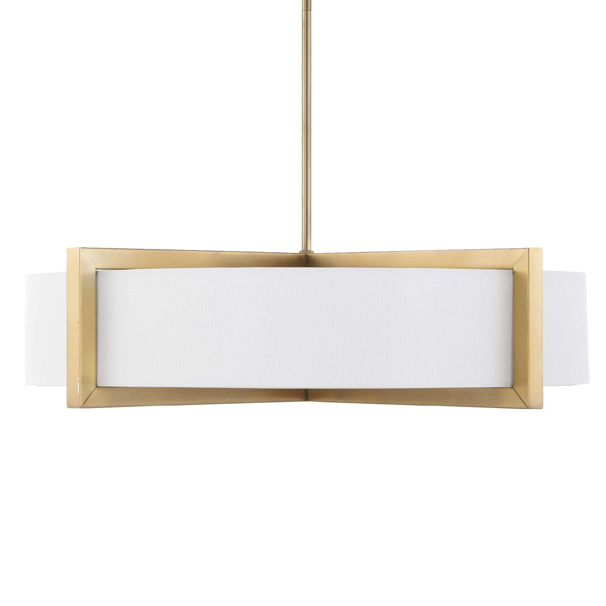 Modern European furniture - White Linen 4-Light Pendant Lamp - www.oroa.com