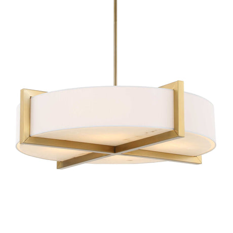 Modern European furniture - White Linen 4-Light Pendant Lamp - www.oroa.com