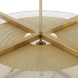 Modern European furniture - White Linen 4-Light Pendant Lamp - www.oroa.com