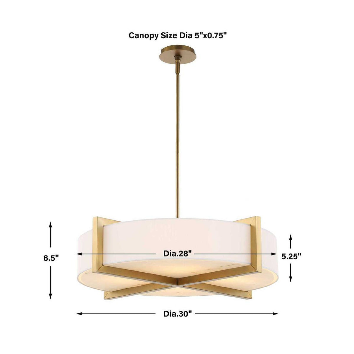 Modern European furniture - White Linen 4-Light Pendant Lamp - www.oroa.com