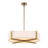 Modern European furniture - White Linen 4-Light Pendant Lamp - www.oroa.com