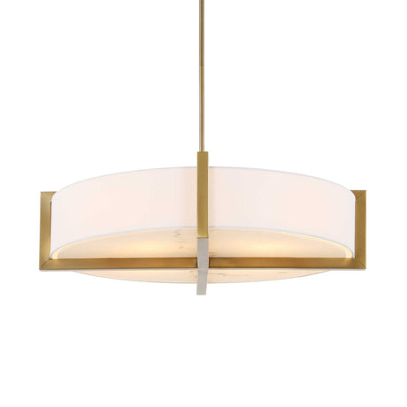 Modern European furniture - White Linen 4-Light Pendant Lamp - www.oroa.com