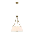 Modern European furniture - White Glass 4-Light Chandelier - www.oroa.com