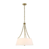 Modern European furniture - White Glass 4-Light Chandelier - www.oroa.com