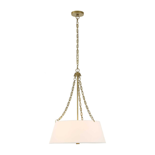 Modern European furniture - White Glass 4-Light Chandelier - www.oroa.com