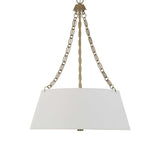Modern European furniture - White Glass 4-Light Chandelier - www.oroa.com