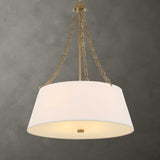 Modern European furniture - White Glass 4-Light Chandelier - www.oroa.com