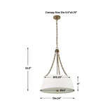 Modern European furniture - White Glass 4-Light Chandelier - www.oroa.com