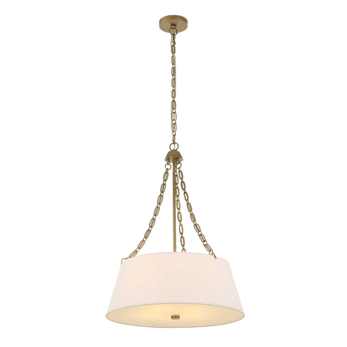 Modern European furniture - White Glass 4-Light Chandelier - www.oroa.com