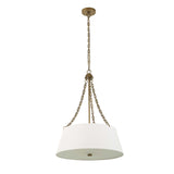 Modern European furniture - White Glass 4-Light Chandelier - www.oroa.com