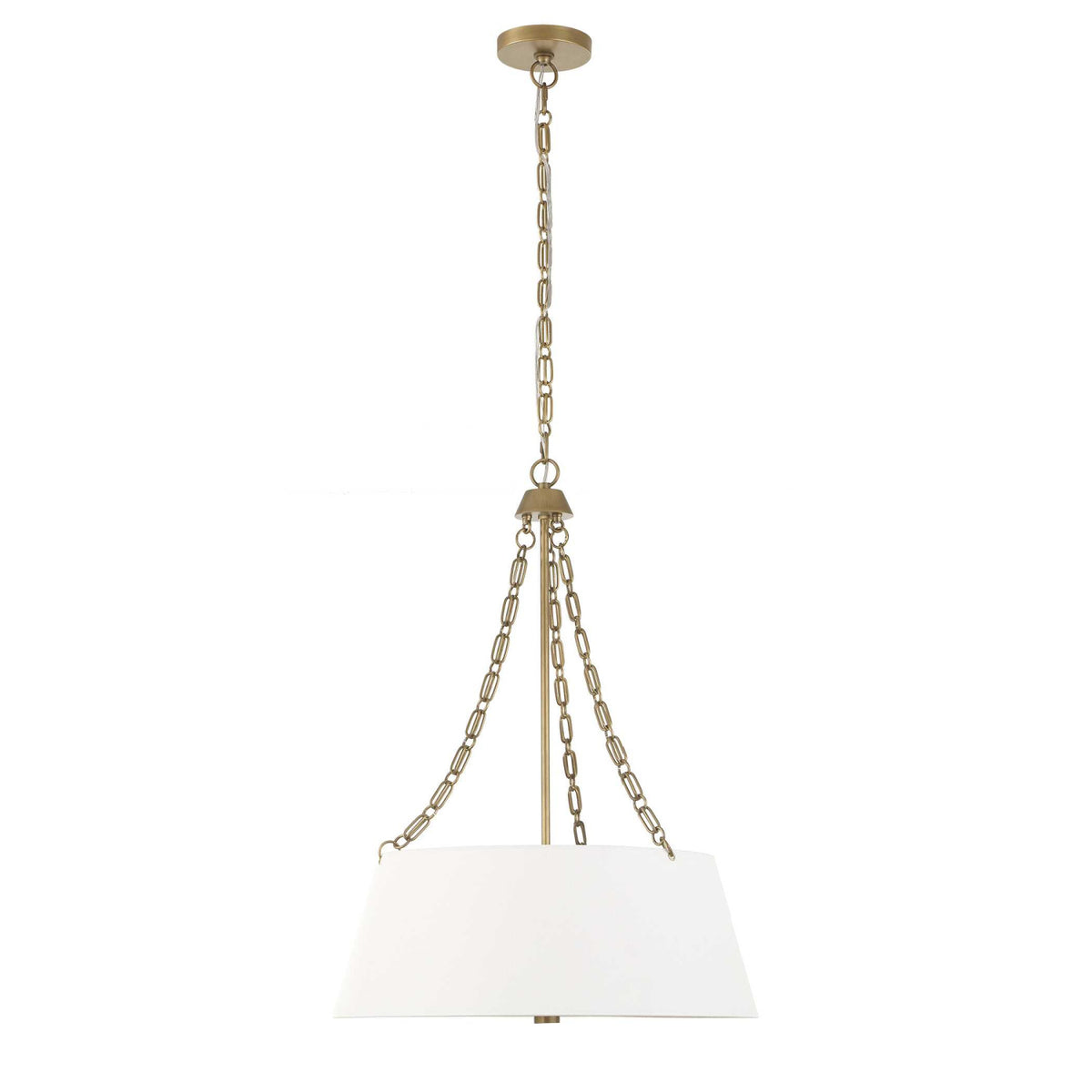 Modern European furniture - White Glass 4-Light Chandelier - www.oroa.com