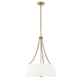 Modern European furniture - White Glass 4-Light Chandelier - www.oroa.com