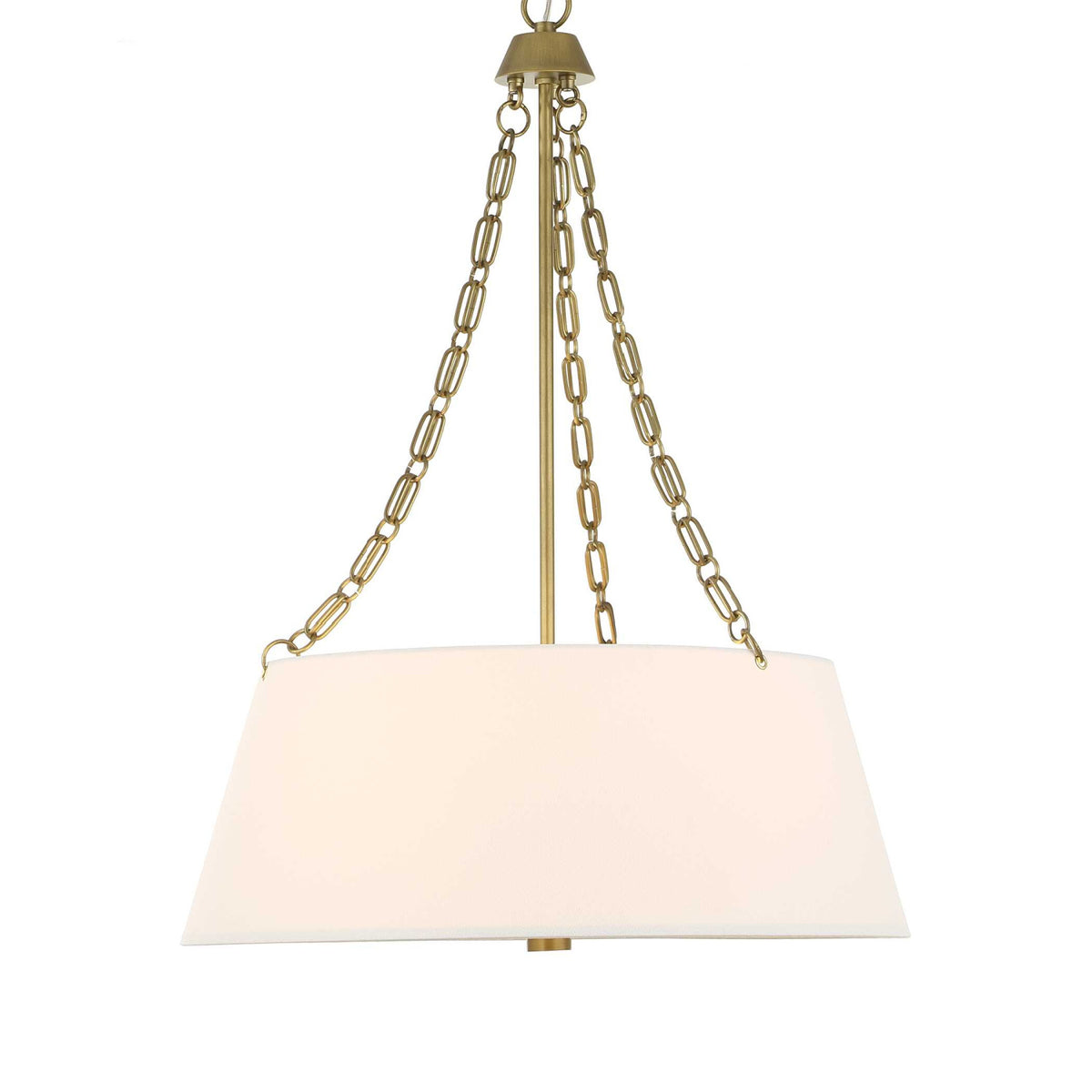 Modern European furniture - White Glass 4-Light Chandelier - www.oroa.com