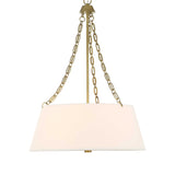 Modern European furniture - White Glass 4-Light Chandelier - www.oroa.com