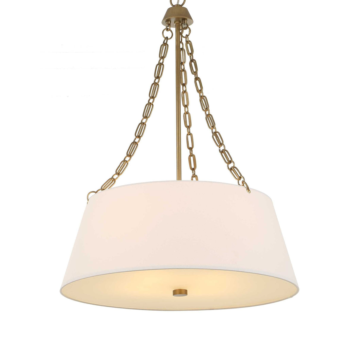 Modern European furniture - White Glass 4-Light Chandelier - www.oroa.com
