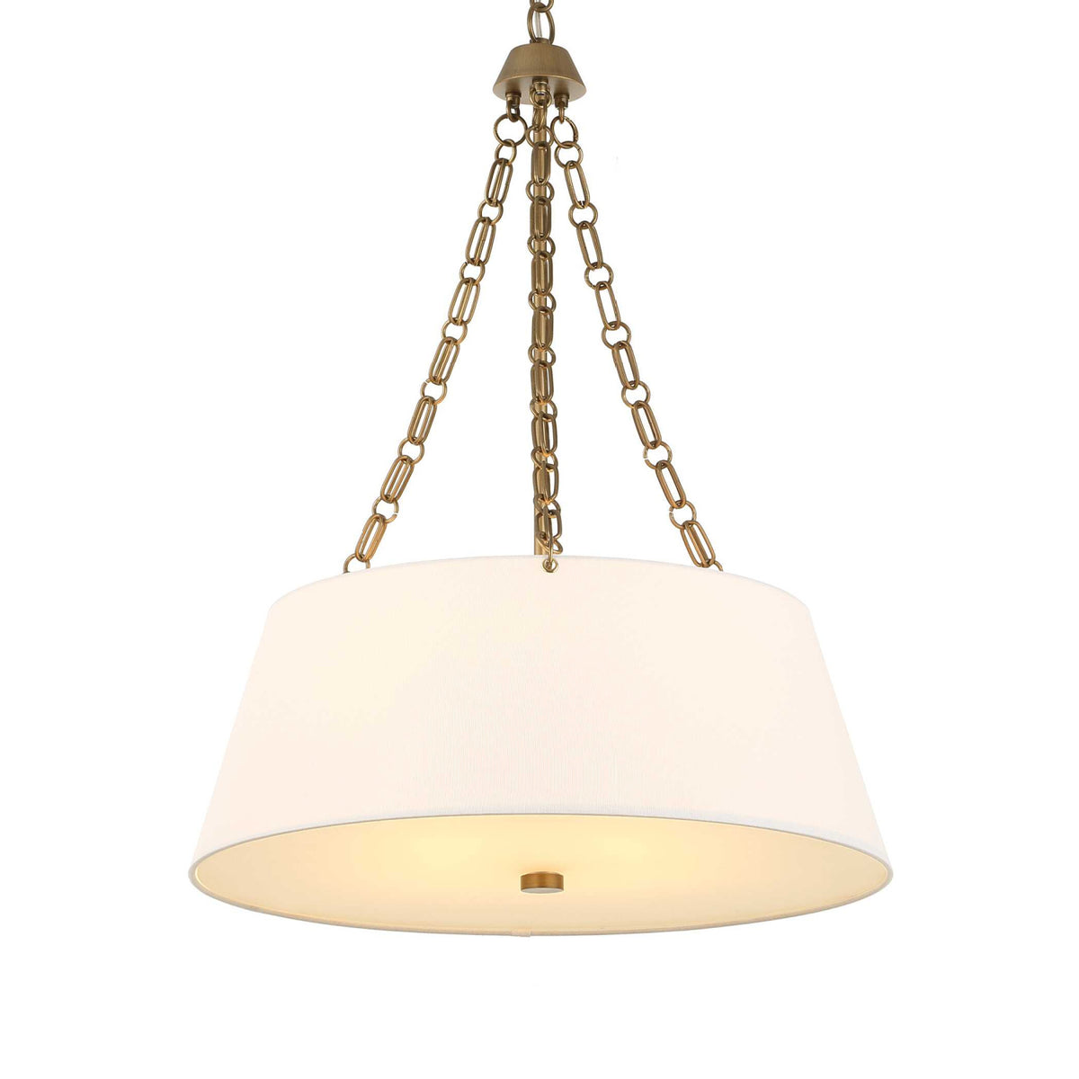 Modern European furniture - White Glass 4-Light Chandelier - www.oroa.com