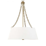 Modern European furniture - White Glass 4-Light Chandelier - www.oroa.com