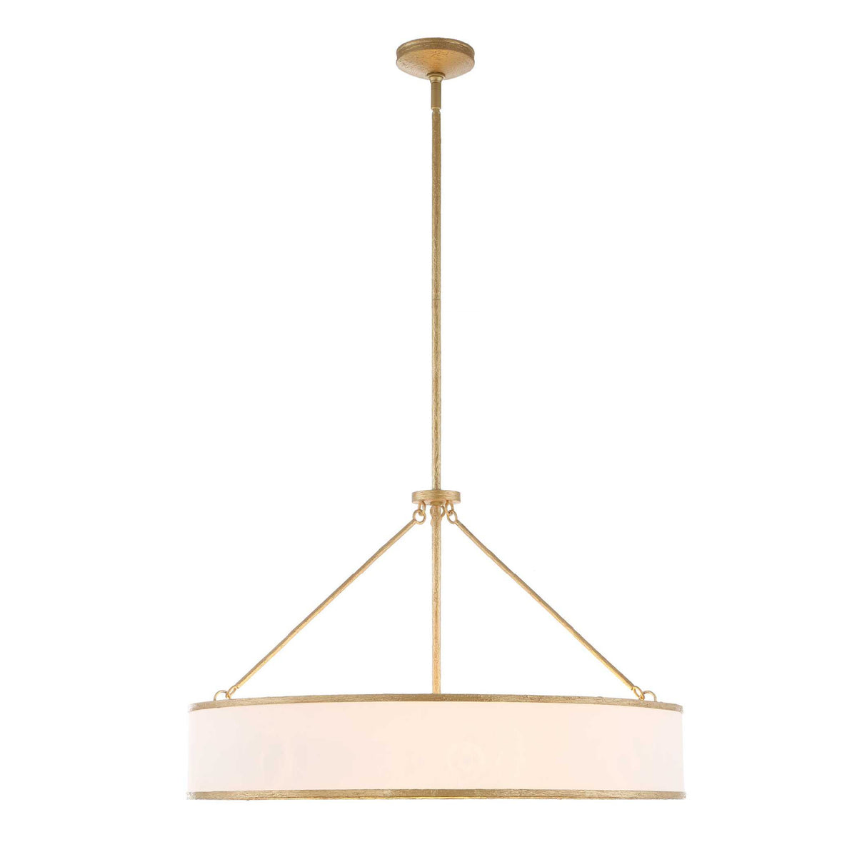 Modern European furniture - Gold Framed 8-Light Pendant Lamp - www.oroa.com