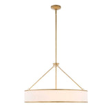 Modern European furniture - Gold Framed 8-Light Pendant Lamp - www.oroa.com