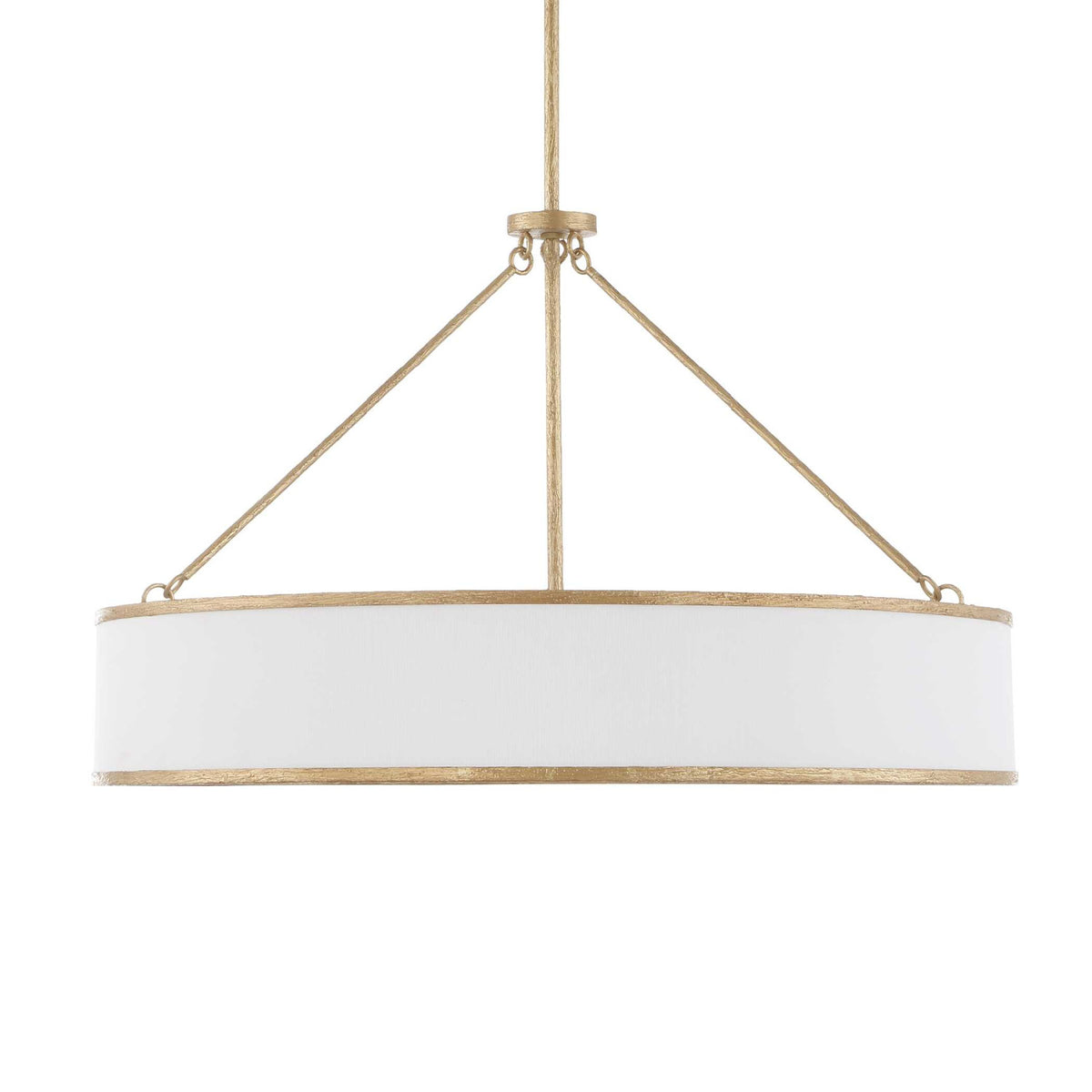 Modern European furniture - Gold Framed 8-Light Pendant Lamp - www.oroa.com