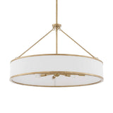 Modern European furniture - Gold Framed 8-Light Pendant Lamp - www.oroa.com