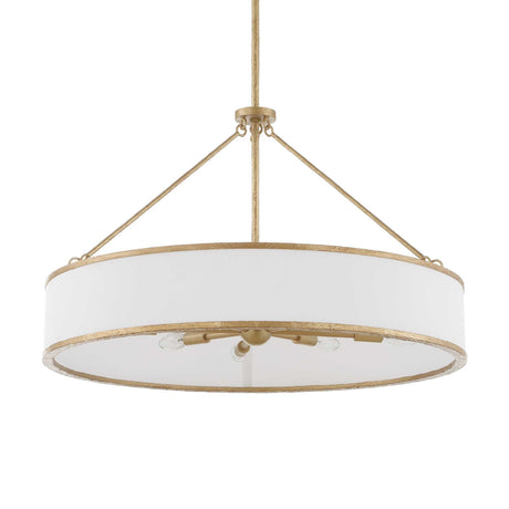 Modern European furniture - Gold Framed 8-Light Pendant Lamp - www.oroa.com