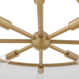 Modern European furniture - Gold Framed 8-Light Pendant Lamp - www.oroa.com