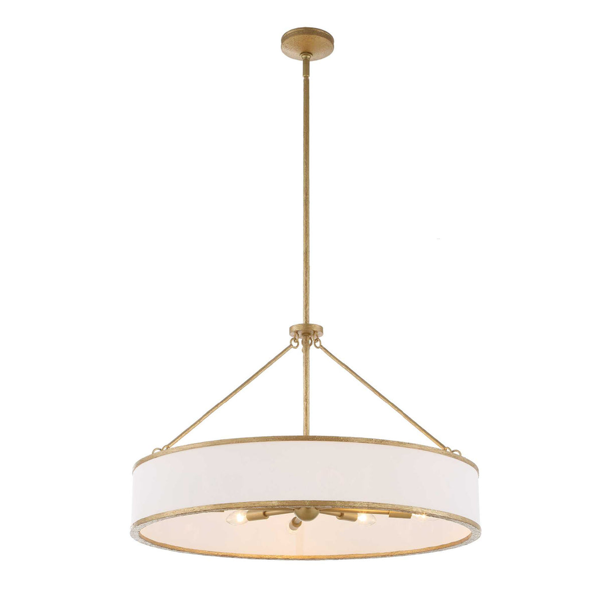 Modern European furniture - Gold Framed 8-Light Pendant Lamp - www.oroa.com