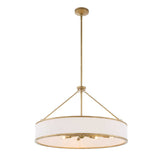 Modern European furniture - Gold Framed 8-Light Pendant Lamp - www.oroa.com