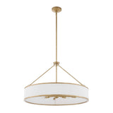 Modern European furniture - Gold Framed 8-Light Pendant Lamp - www.oroa.com