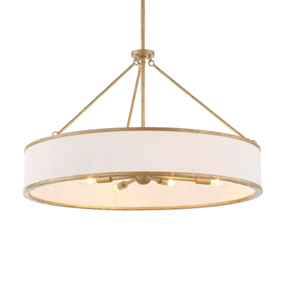 Modern European furniture - Gold Framed 8-Light Pendant Lamp - www.oroa.com