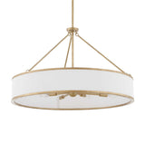 Modern European furniture - Gold Framed 8-Light Pendant Lamp - www.oroa.com