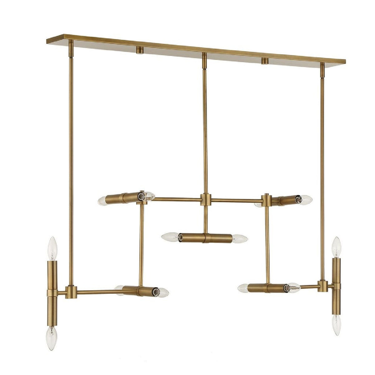Modern European furniture - Antique Brass 14-Light Chandelier - www.oroa.com