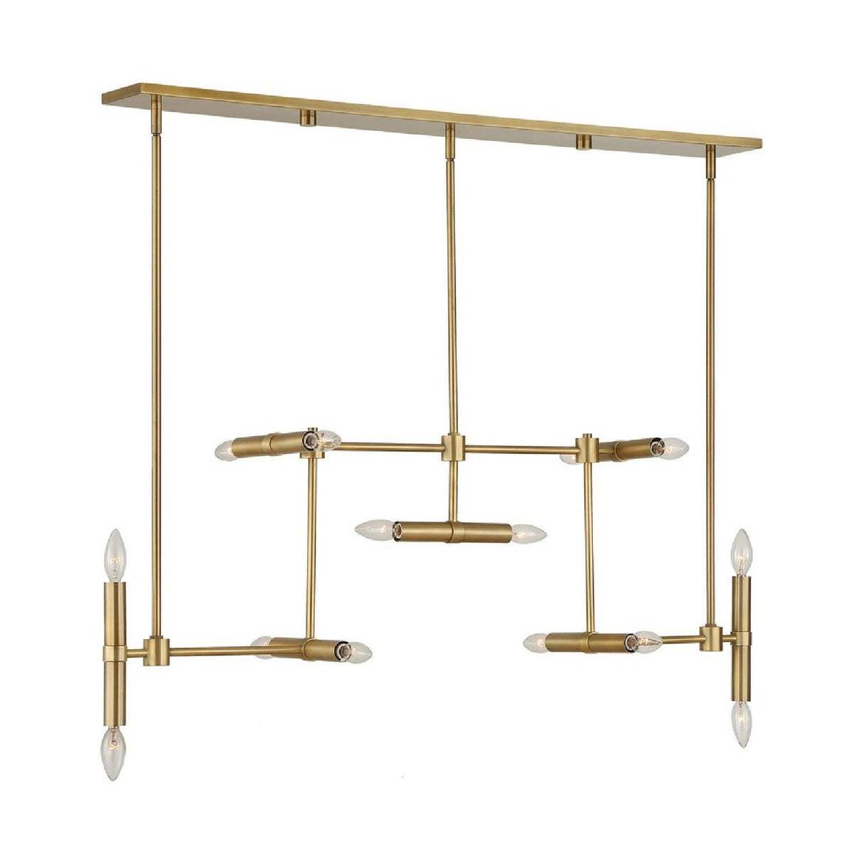 Modern European furniture - Antique Brass 14-Light Chandelier - www.oroa.com