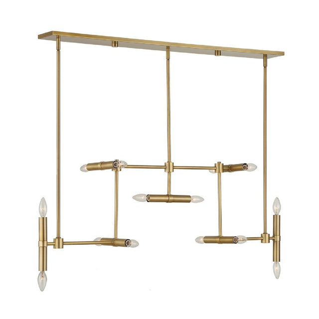 Modern European furniture - Antique Brass 14-Light Chandelier - www.oroa.com