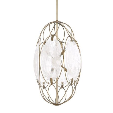 Modern European furniture - Oval Glass 6-Light Pendant Lamp - www.oroa.com