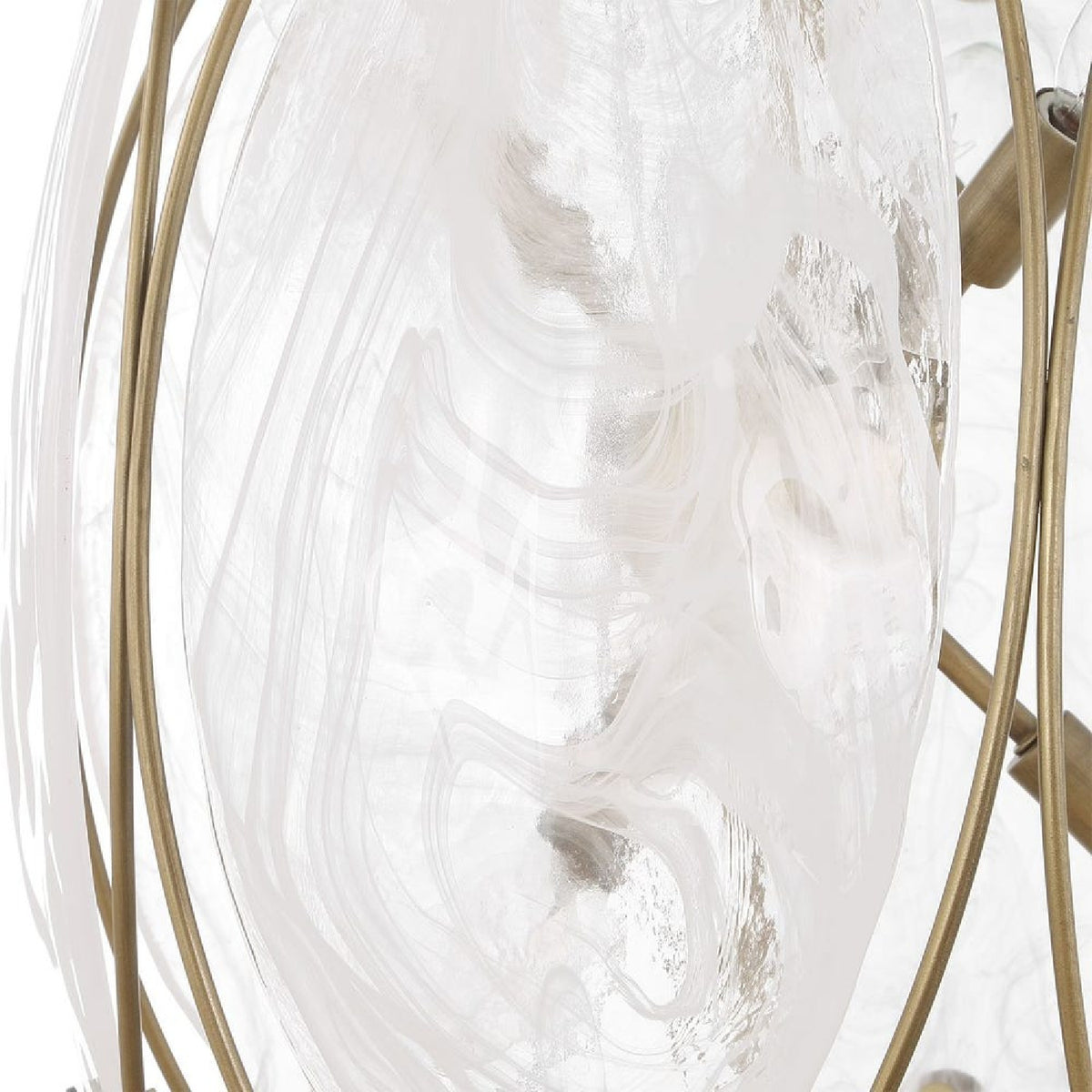 Modern European furniture - Oval Glass 6-Light Pendant Lamp - www.oroa.com