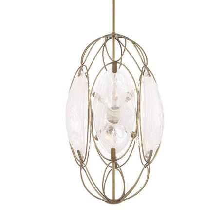 Modern European furniture - Oval Glass 6-Light Pendant Lamp - www.oroa.com