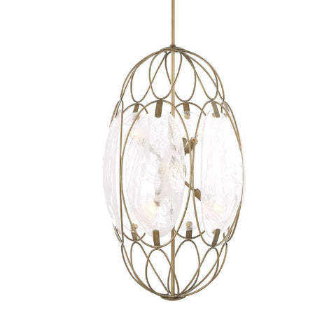 Modern European furniture - Oval Glass 6-Light Pendant Lamp - www.oroa.com