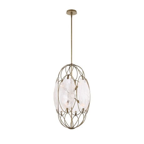 Modern European furniture - Oval Glass 6-Light Pendant Lamp - www.oroa.com