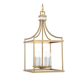 Modern European furniture - Brass Framed Lantern Pendant Lamp - www.oroa.com