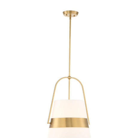 White Linen Tapered Pendant Lamp | Uttermost Harness - www.oroa.com