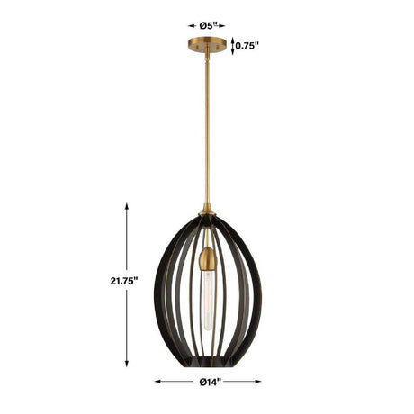 Modern European furniture - Bronze Oval Pendant Lamp - www.oroa.com