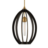 Modern European furniture - Bronze Oval Pendant Lamp - www.oroa.com