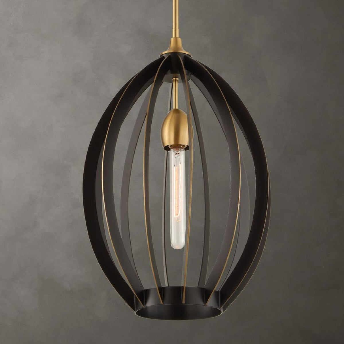 Modern European furniture - Bronze Oval Pendant Lamp - www.oroa.com